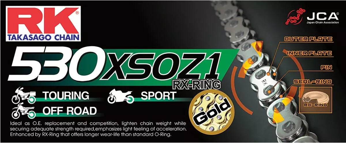 RK Chain RK530XSOZ1 GG 100R GB530XSOZ1-100 CLF