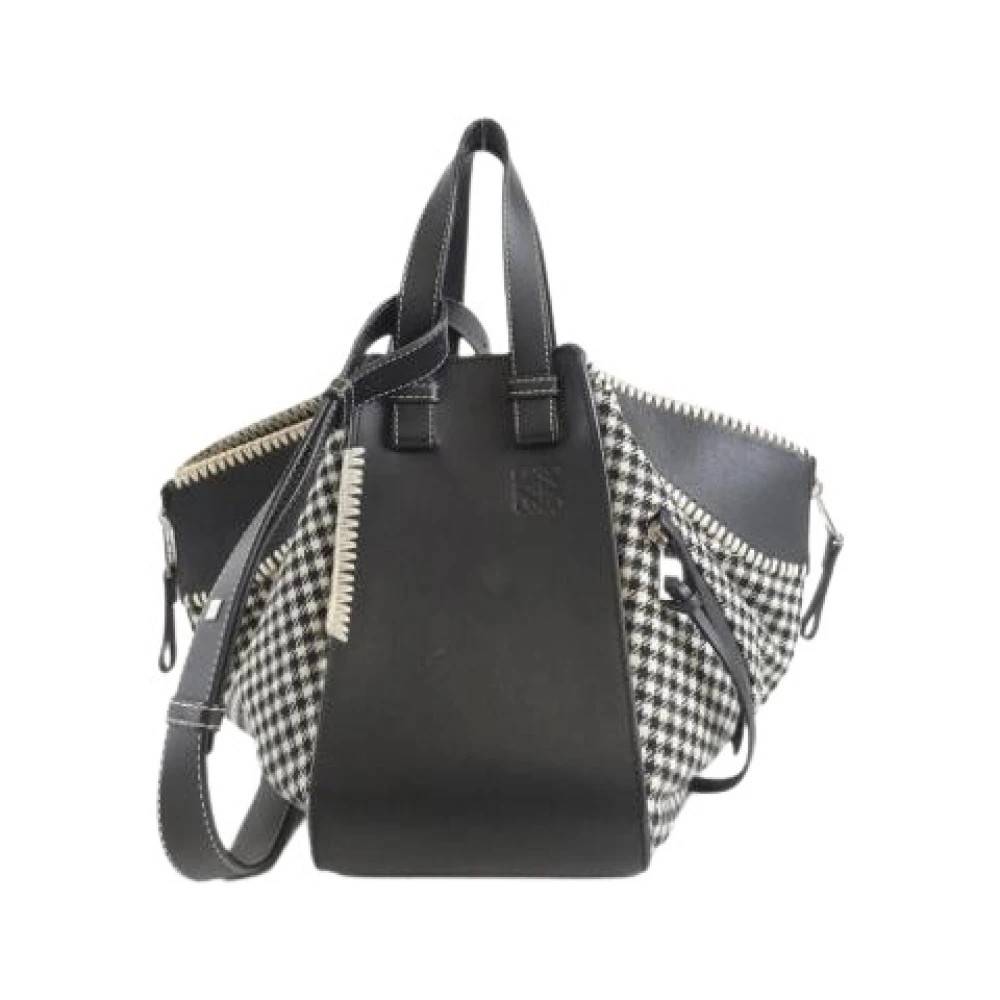 Loewe Pre-owned Pre-owned Wool and Calfskin Shoulder Bag - Vintage - Dame - Flerfarvet - ONE SIZE - Uld
