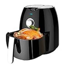 Air Fryer Digital 1300W elektriska varmluftsfritöser 4. 5L LCD min timer & automatisk avstängning Byt ut fritös (Färg: Vit, Storlek: 4,5L) (Svart 4,5L) (Vit 4,5L) (Svart 4,5L) behövs Beauty Comes