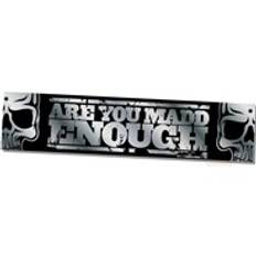 MGP Banner - Are you Madd Enough - Silver - 130cm x 30cm