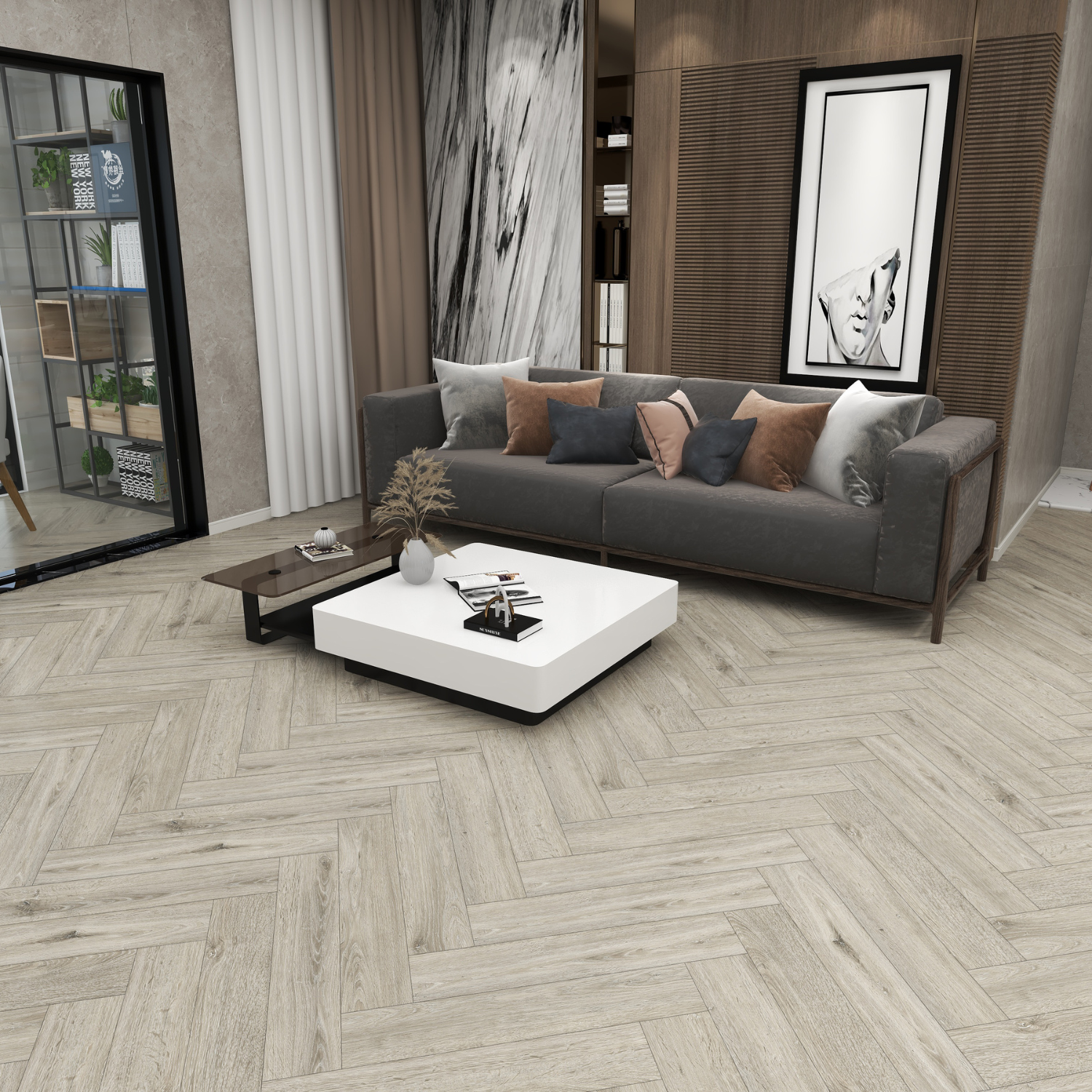 Vinyl Klikgulv | Sildeben | V-Fuge | Nordic Mist Oak