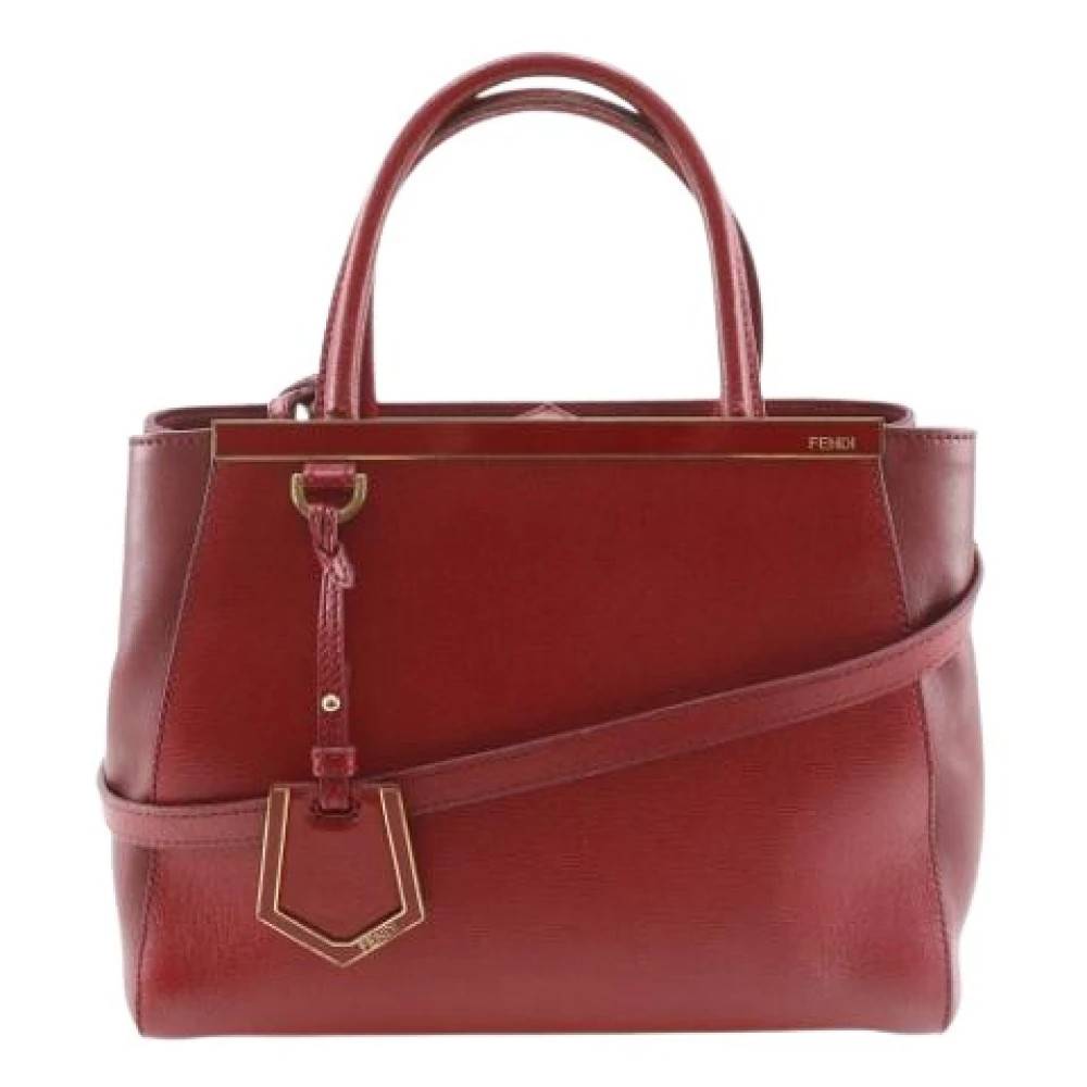Fendi Vintage Pre-owned Vintage Læder Håndtaske - Vintage - Dame - Rød - ONE SIZE - Læder
