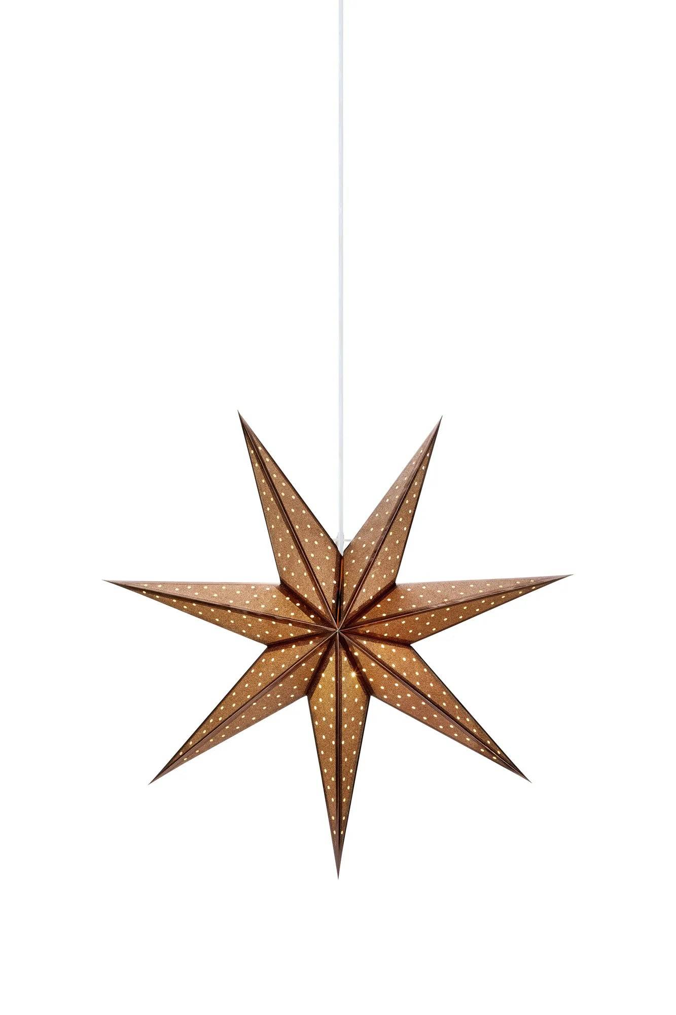 Glitter Stjärna Brons 45 cm