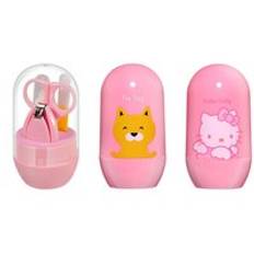 4 st nagelfil finger sax toddler baby nagelsk&#xE4;rare klippare sax s&#xE4;kerhet finger manikyr trimmer baby care set - Rosa slumpm&#xE4;ssiga 1 upps&#xE4;ttning