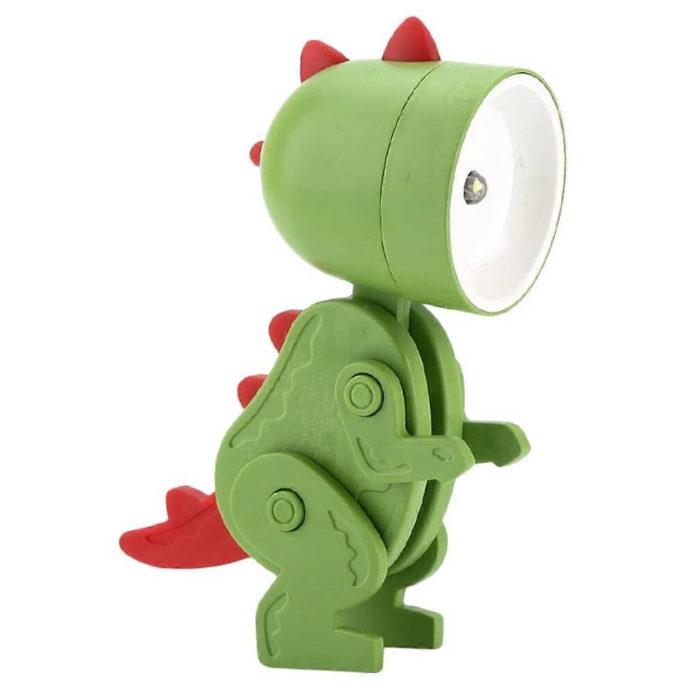 Tecknad dinosaurie nattlampa Mini LED varm ljus bordslampa dinosaurie nattlampa för pojkar och flickor sovrum