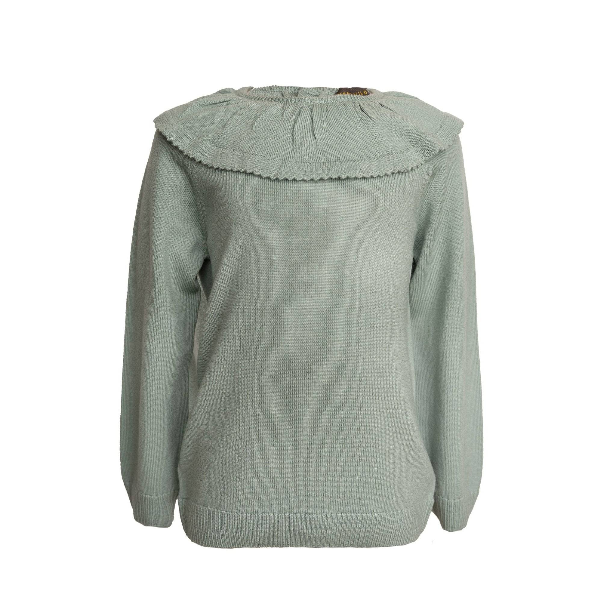 Lea bluse, merino uld - sage / 110