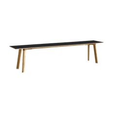 HAY CPH215 Deux 2.0 bänk 200 cm Black laminate-lacquered oak - Svart
