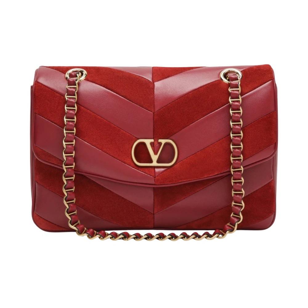 Valentino Garavani Djuna Skuldertaske - Tasker - Dame - Rød - ONE SIZE - Uld
