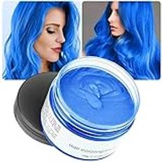 Unisex hårvax färg färg styling kräm lera, tillfällig hårfärg vax naturlig frisyr pomada, tvättbar tillfällig, hårfärg lämplig för fester, rollspel och jul