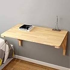 Fällbart väggmonterat bord,Simple Nature Home Office Trä Vägghängande skrivbord Datorbord Study Skrivbord,120 * 50cm/47 * 20in