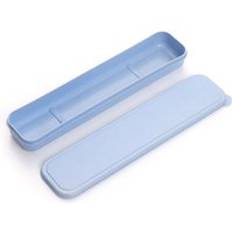 B&#xE4;rbar porslin f&#xF6;rvaringsl&#xE5;da milj&#xF6;v&#xE4;nlig bestick picknick &#xE4;tpinne sked beh&#xE5;llare resebestick fodral matservis - G -24cm