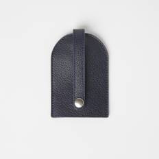 Full-Grain Leather Key Holder - Navy