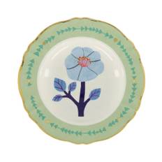 Bitossi Home, Home , unisex, ONE Size, Grön blomma soppa/pasta tallrik