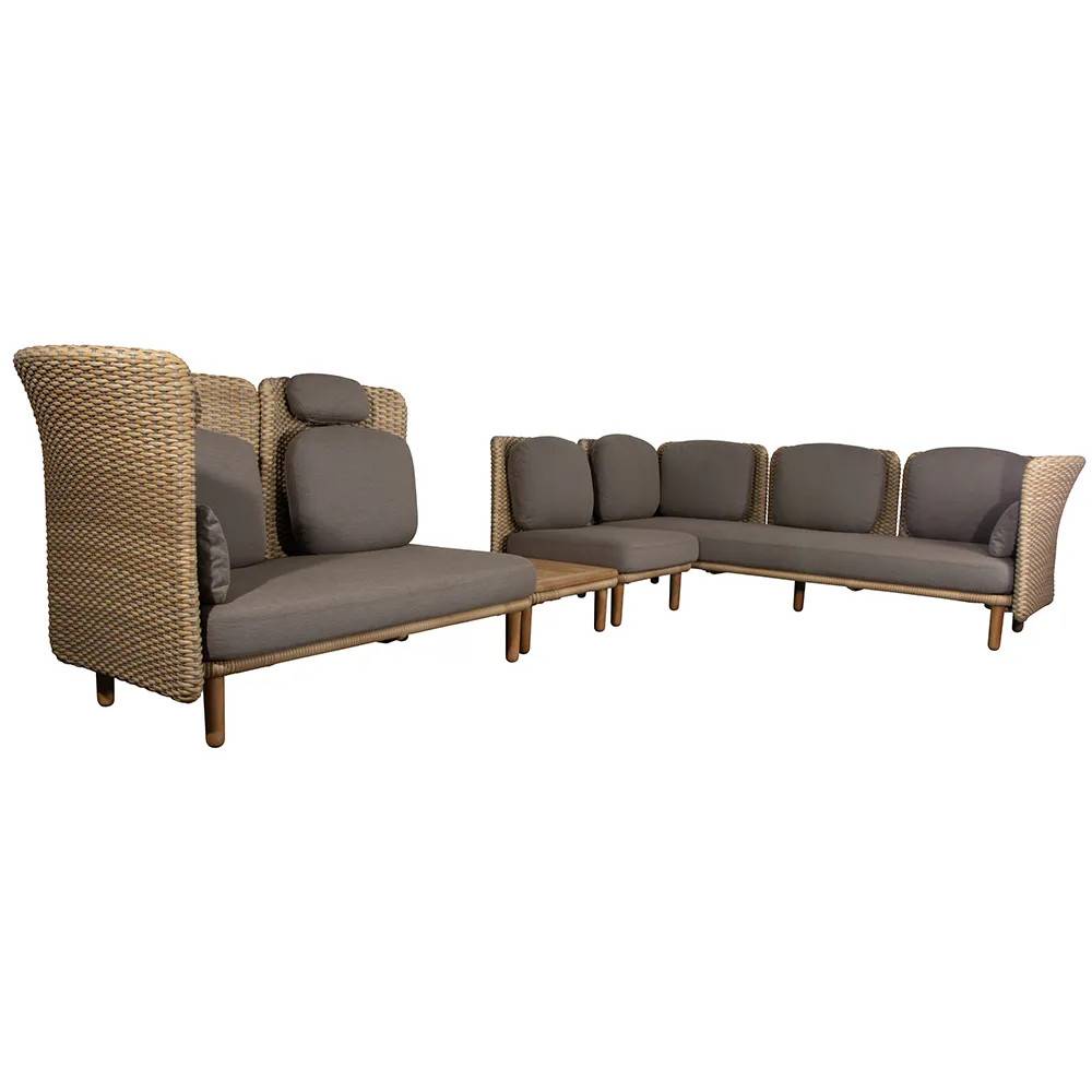 Cane-line, Arch hjørnesofa m/lavt+højt ryglæn
