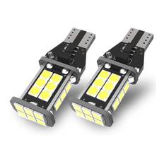 T15 W16W LED pære - 24 SMD LED, 12v - 2 stk. T15 HVID - 12v