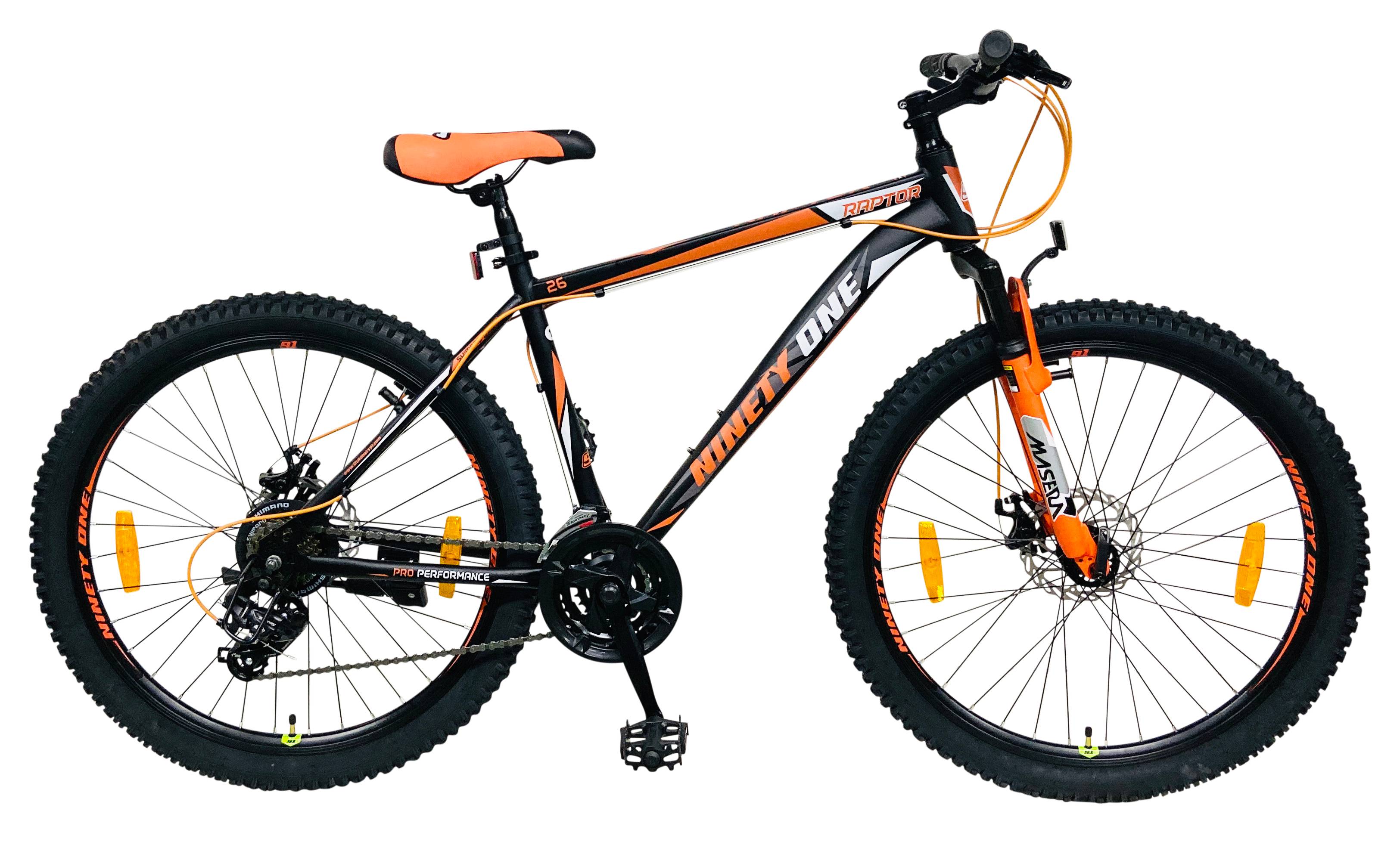 Mountainbike 26" Raptor Stål - Svart/orange