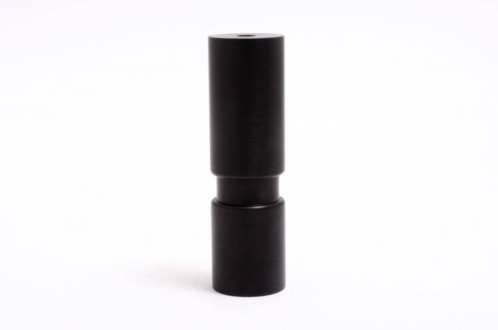 Cylinder 100 Möbelben Svart Aluminium