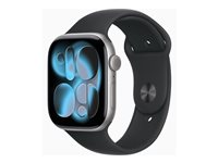 Apple Watch Series 11 (GPS) - 46 mm - rymdgrå alum