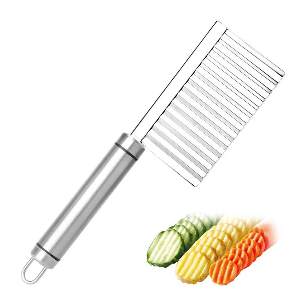 Culinary Artisans Crinkle Cut Knife, Rustfrit Stål Bølgeskæremaskine, Perfekt Til Kreative Udskæringer Og Præsentationer I Restaurantkvalitet,