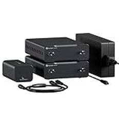 Fosi Audio Two V3 Mono Effektförstärkare med TPA3255, 240W, Mini Monoblock Klass D Förstärkare för hemmabio AVR-mottagare komponent, RCA/XLR balanserade ingångar, 48V/10A Strömadapter