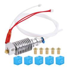 LANKEGU Hotend-Kit für Anycubic Mega S, 3D-Drucker, zusammengebautes Hotend-Kit mit 5 Silikonsocken und Düsen für Mega- und Mega S-Filament-3D-Drucker