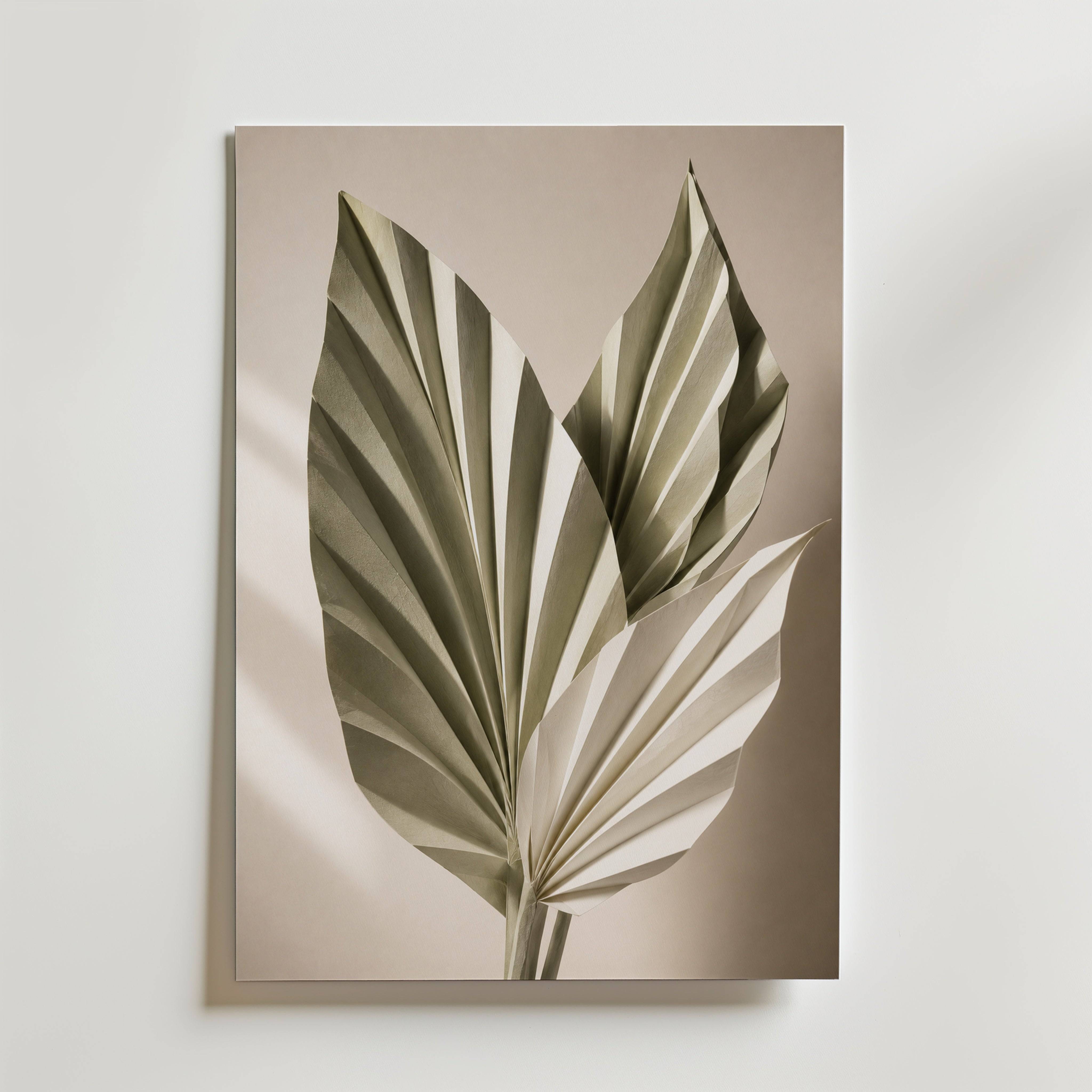 Folded Palm Study Poster - Fine Art Poster 50x70 cm
