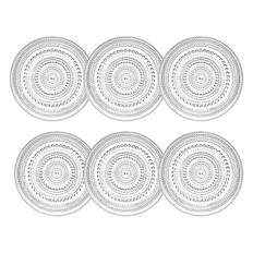 Iittala Kastehelmi Assiett Klar 17 Cm 6-pack - Assietter Glas Klar - 1007055-6pack