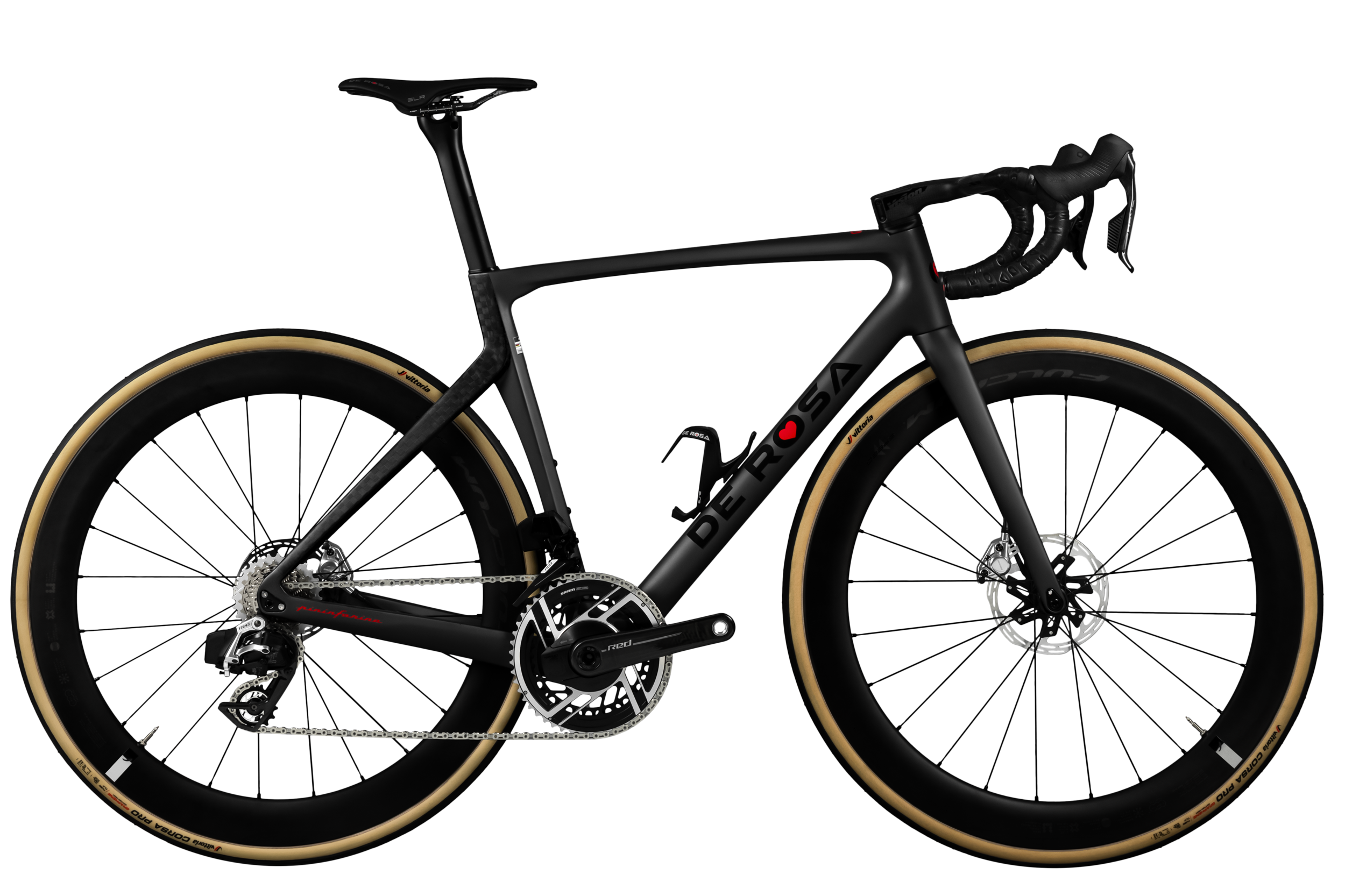 De Rosa Settanta 70 Dura Ace Di2 12s | Fulcrum Speed 42 | Vision Metron 5D - Stone / Size 50.5 / BR 55.1 (178-185 cm)
