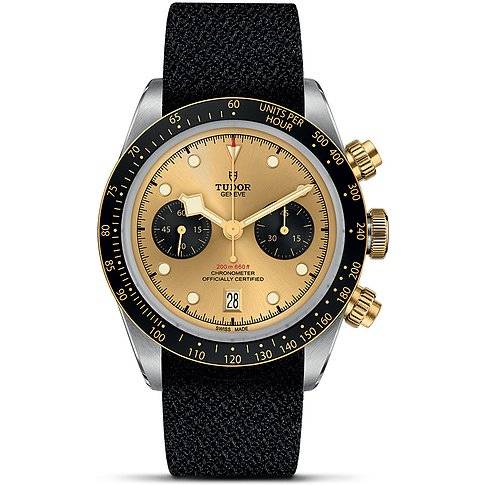 Tudor Herrenuhr Black Bay Chrono S&G M79363N-0006 - silber