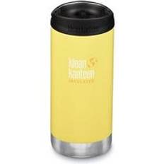 Klean Kanteen TKWide 12oz (355mL) - Caf&#xE9; Cap - Isolerad vattenflaska Buttercup One Size