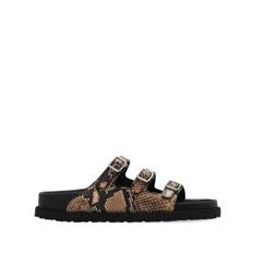Birkenstock - Florida tofflor - dam - läder - 40 Regular - Neutral