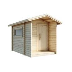 Luoman Lillevilla Riekko udendørs sauna med terrasse - 5,9 m²