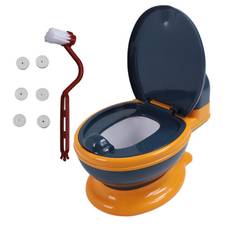 Baby Kid Potty Training Toilet Toddler Potty Training Seat with Splashing Guard Toilet Tissue