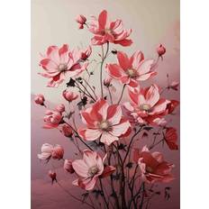 Plakat - Pink Blomster Fryd
