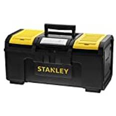 Stanley Werkzeugbox Basic (49 x 27 x 24 cm, Werkzeugorganizer mit Schnellverschluss, schwere Ausführung, Trolley mit ergonomischem Bi-Material Griff) 1-79-217