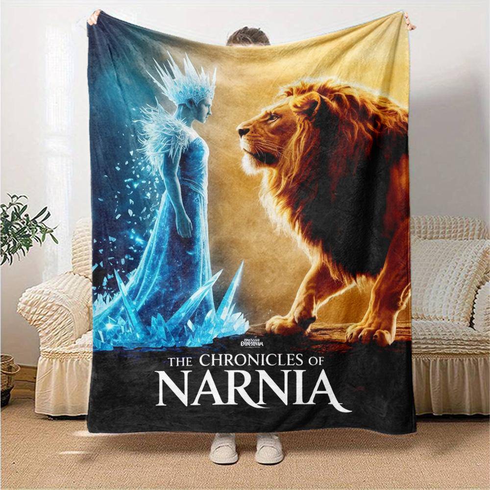 The Chronicles of Narnia Tema Tryckt Filt - Perfekt för Soffa, Säng, Resor & Utomhusbruk | Maskintvättbar, Mysig & Hållbar.