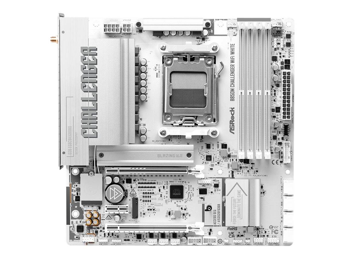 ASRock B850M Challenger WiFi White Micro ATX Socket AM5 AMD B850 --> Levereras till oss, forväntat leveransdatum hos dig 20-03-2026