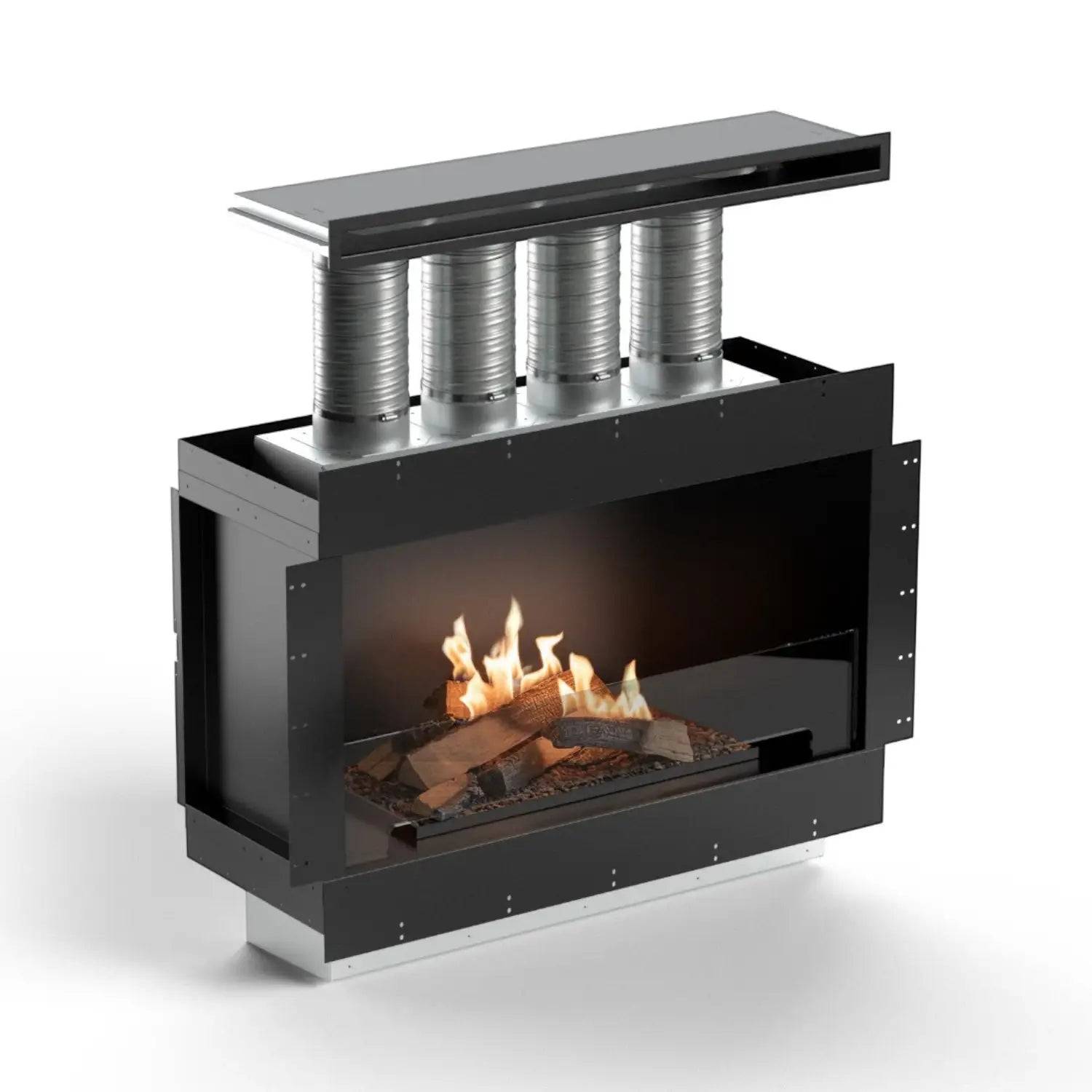Flogs Box 1000 Enkelsidad (ventilering i rummet) – Bioetanolkamin - FLA4 FLOGS+ 990