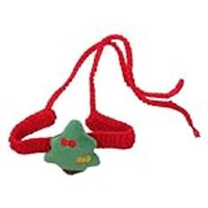 POPETPOP Stickad Julhalsduk i Ull För Katt Och Hund Tecknad Plysch Julgranskrage Valpduk Jul Hund Outfit Jul Valp Krage Hund Jul Halsduk Handvävd Scarf För Husdjur Justerbar Garn Dekorera