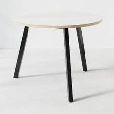 Konferensbord Viggo Plus - Runt, Höjd 90 cm, Diameter Ø120 cm, Bordsskiva Mushroom, Underrede Svart