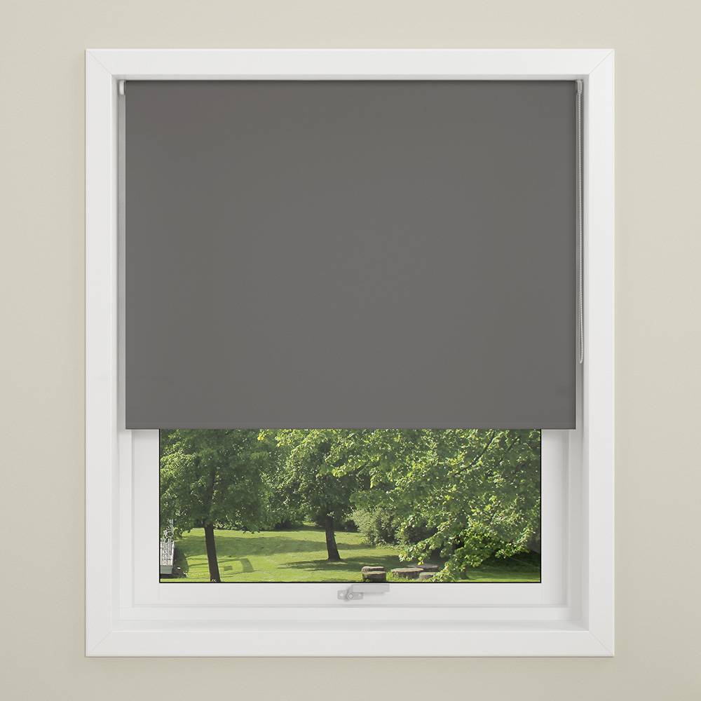 Debel Mörkläggande Rullgardin Uni Grå 120x210 cm
