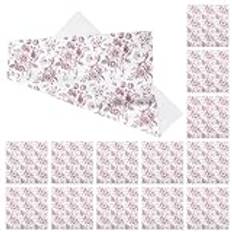 DIYEAH 20 Ark Presentpapper Blommigt Förpackningspapper Presentförpackning Omslagspapper Födelsedagspapper För Fest Baby Shower Röd 57X57cm