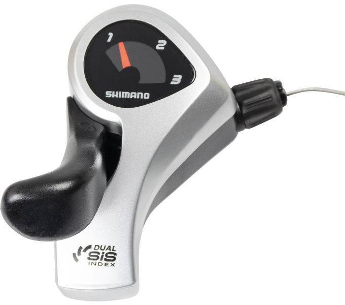 Skiftegreb (til venstre) 3 gear Shimano Tourney SL-TX50 - sort/sølv