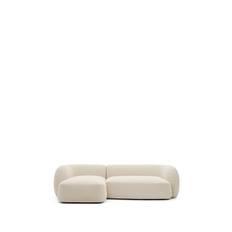 Martina Modular 3-pers. Sofa i Ecru Chenile med Venstre Chaise Longue 287 cm