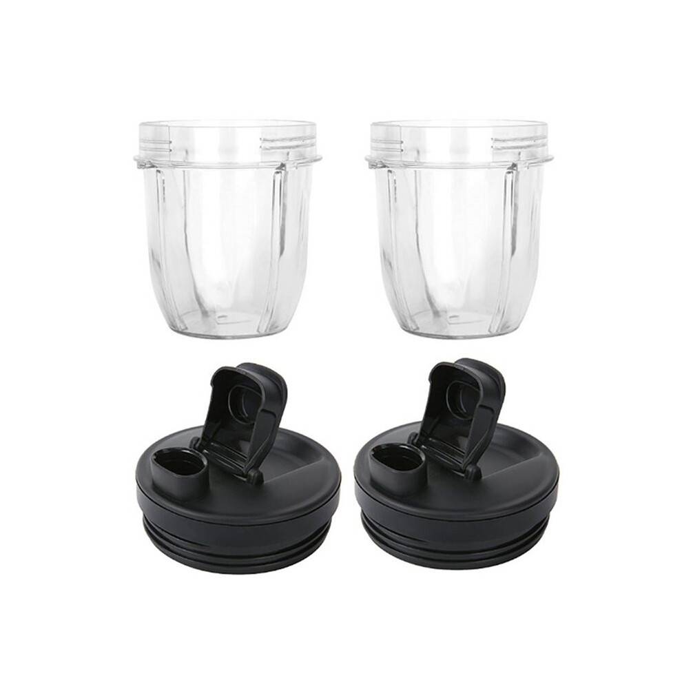 2 Pack 12 Oz Cup Replacement Parts Compatible for Nutri Auto-IQ Blenders 426KKU450 with Cover Lid