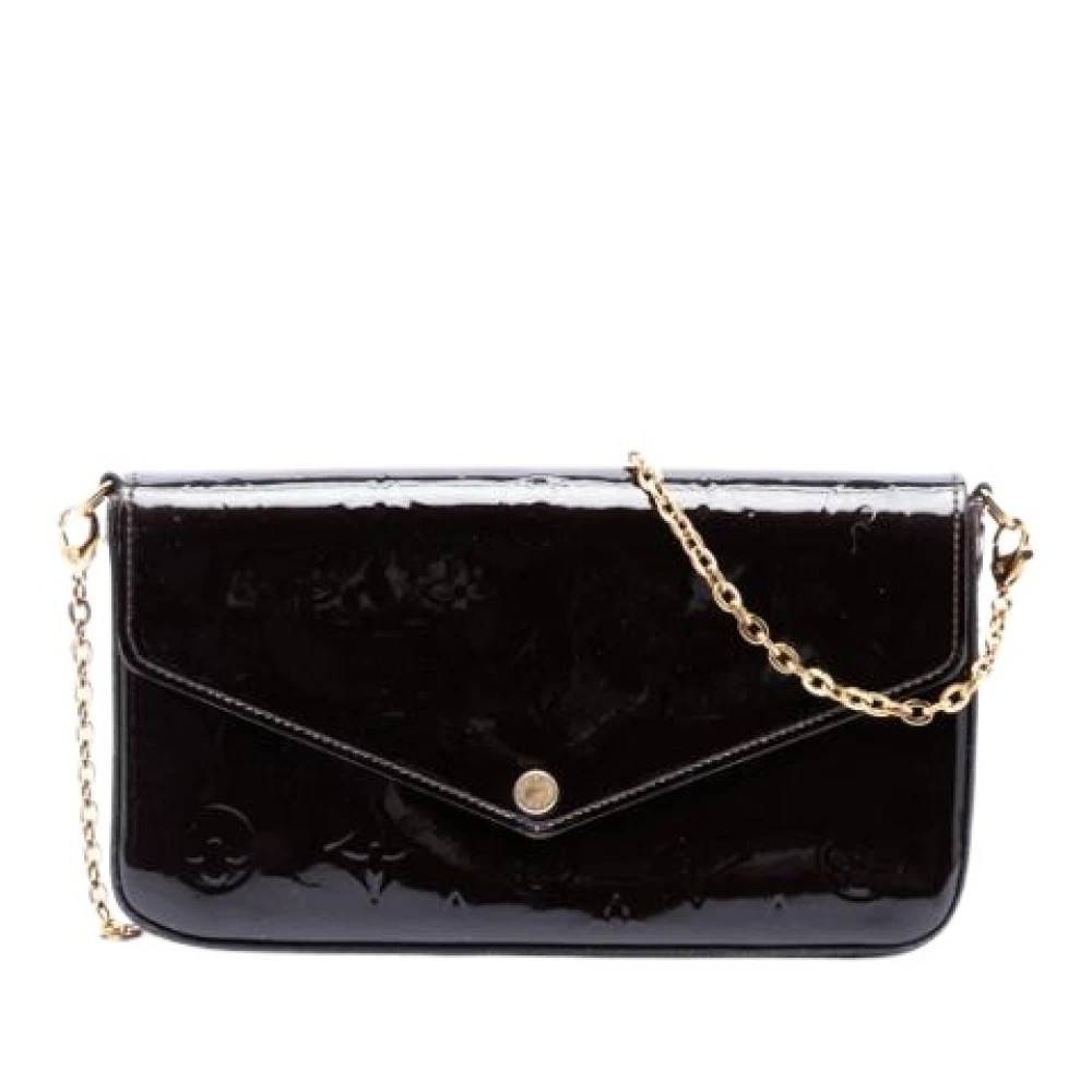 Louis Vuitton Vintage Pre-owned Pochette Felicie - Vintage - Dame - Lilla - ONE SIZE - Uld