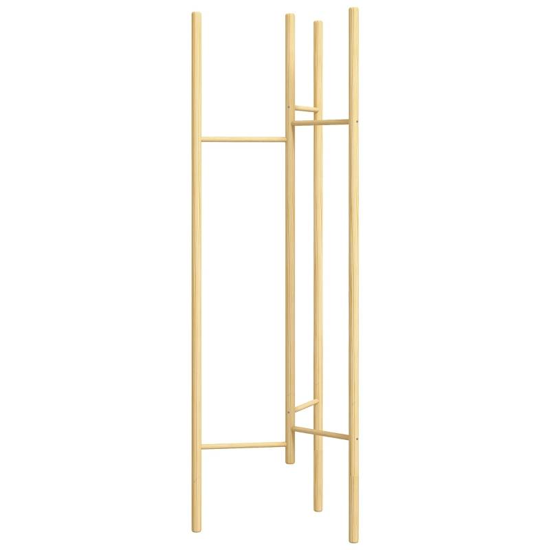 Klädställ sex stänger 62x52,5x160 cm