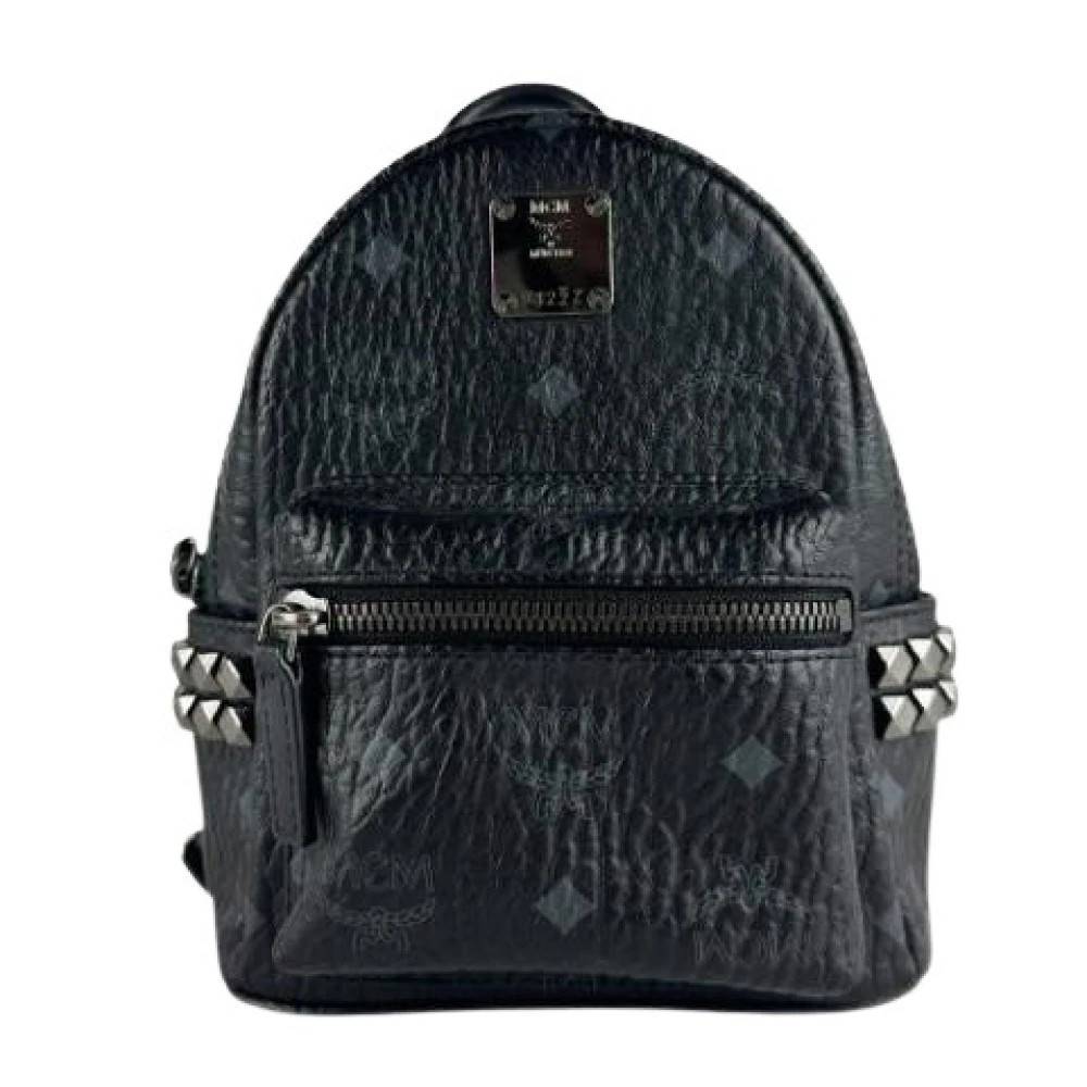 MCM Pre-owned Pre-owned Mini Rygsæk - Vintage - Dame - Sort - ONE SIZE - Læder