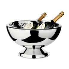 Eksklusiv champagne køler BRUNO i rustfri stål og hammerslået indvendig