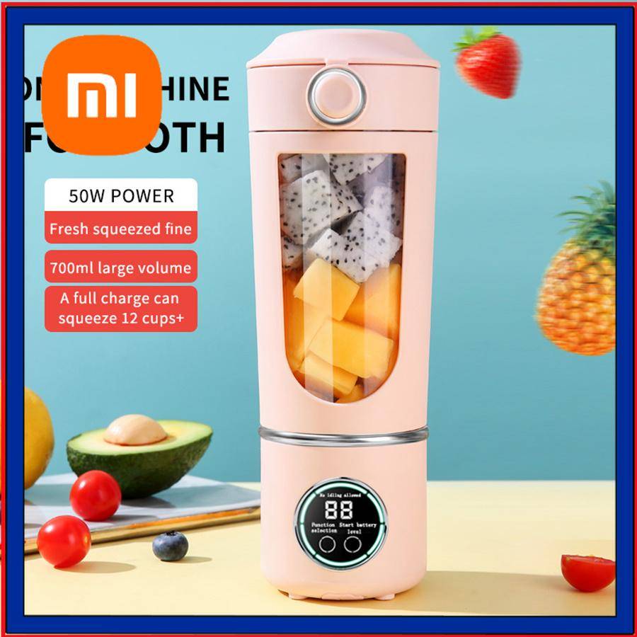 Xiaomi Xiaomi Portabel Blender, Personlig Blender för Milkshakes och Smoothies, Uppladdningsbar och Självrengörande vit